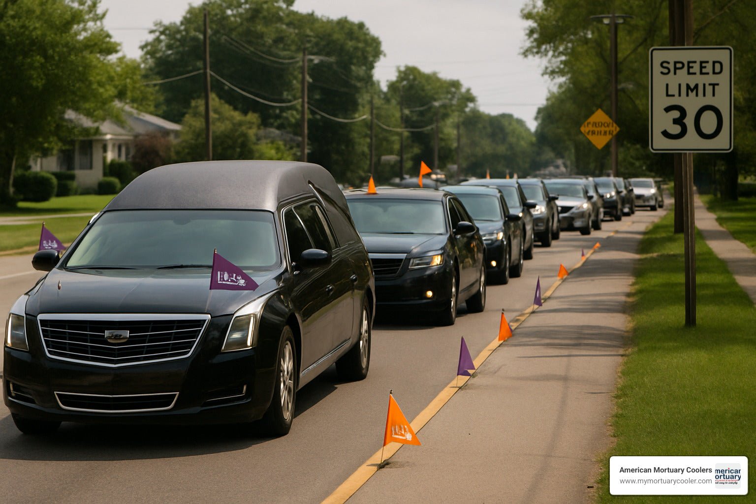 A Comprehensive Guide to Buying Funeral Procession Flags