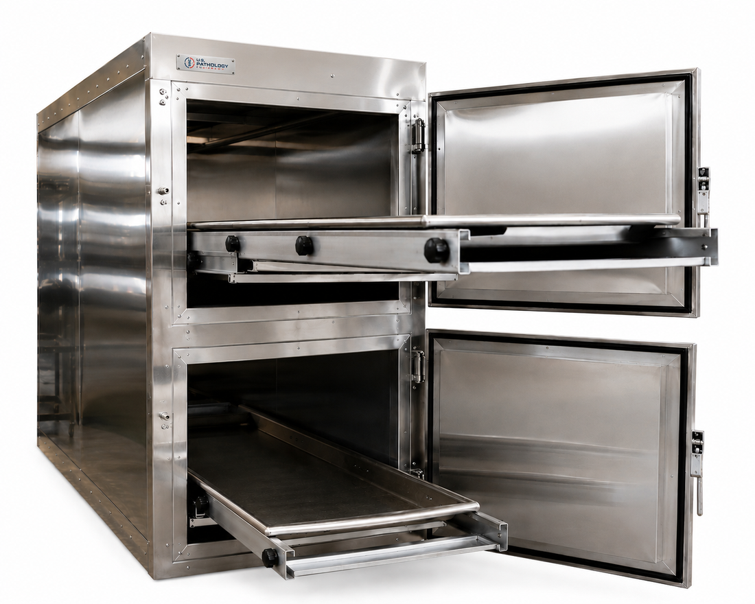 2-Body Vertical Vault Morgue Cooler
