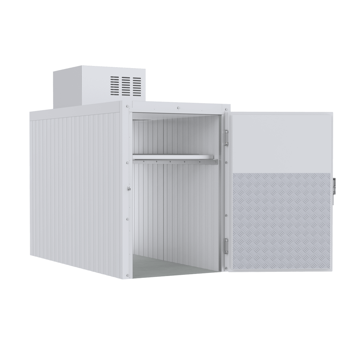 Extra-Wide Upright Roll-In Mortuary Cooler | Model 2000-2BX-C