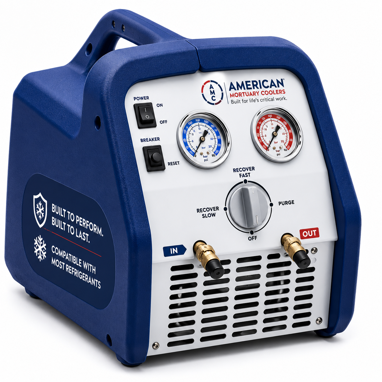 Refrigerant Recovery Machine | 3/4 HP & 1 HP | R410A R22 | AMC
