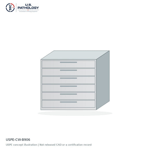 USPE 6-Drawer Base Cabinet