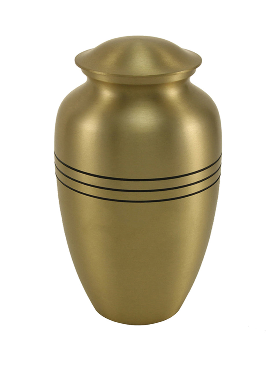 Bronze Banded Brass Full Size Cremation Urn