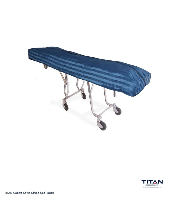 TITAN Cobalt Satin Stripe Cot Pouch