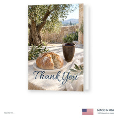 Communion Table Funeral Acknowledgment Cards