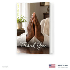 Family Prayer Funeral Acknowledgment Cards