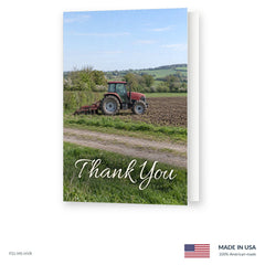 Farm Tractor Funeral Acknowledgment Cards