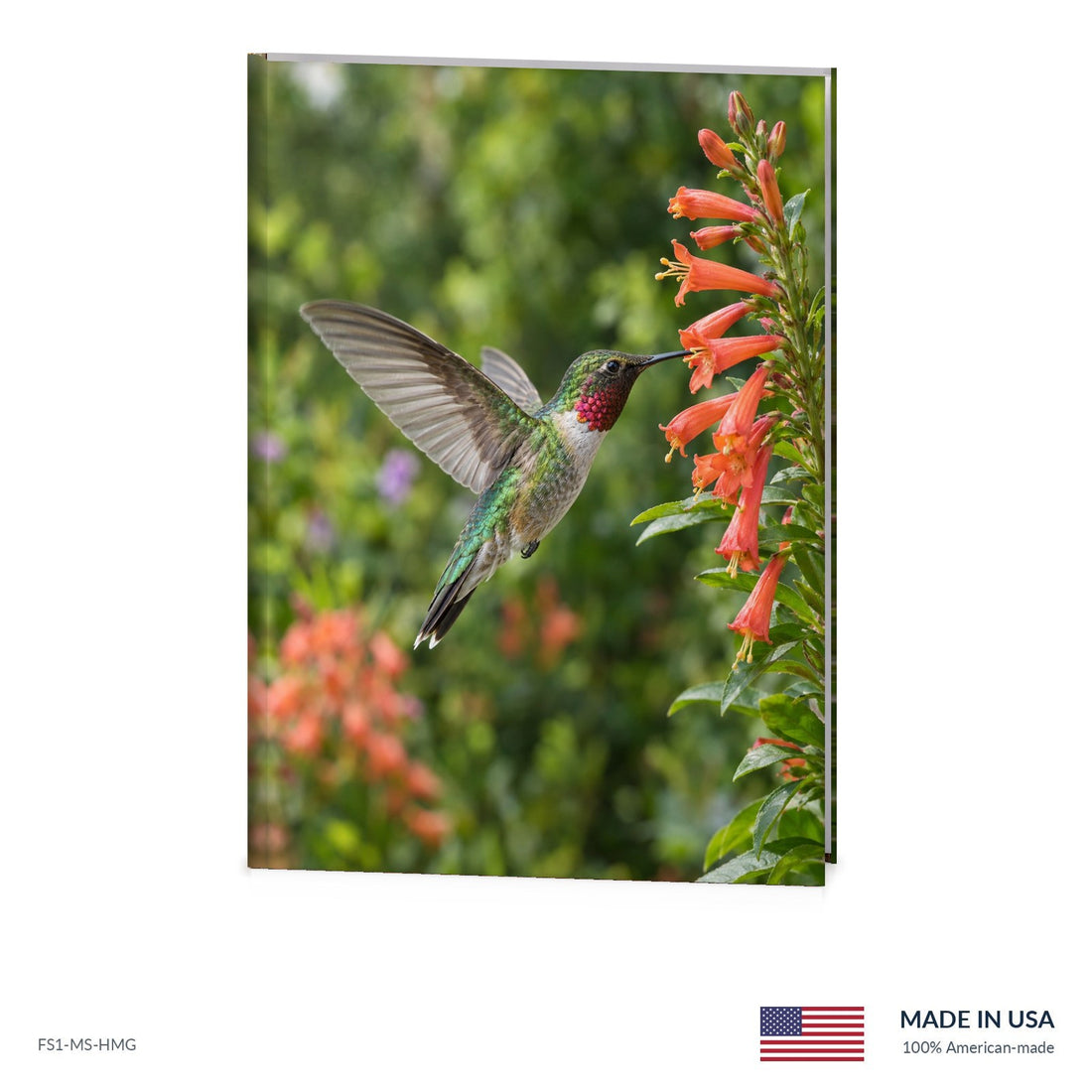 Hummingbird Garden Funeral Register Book