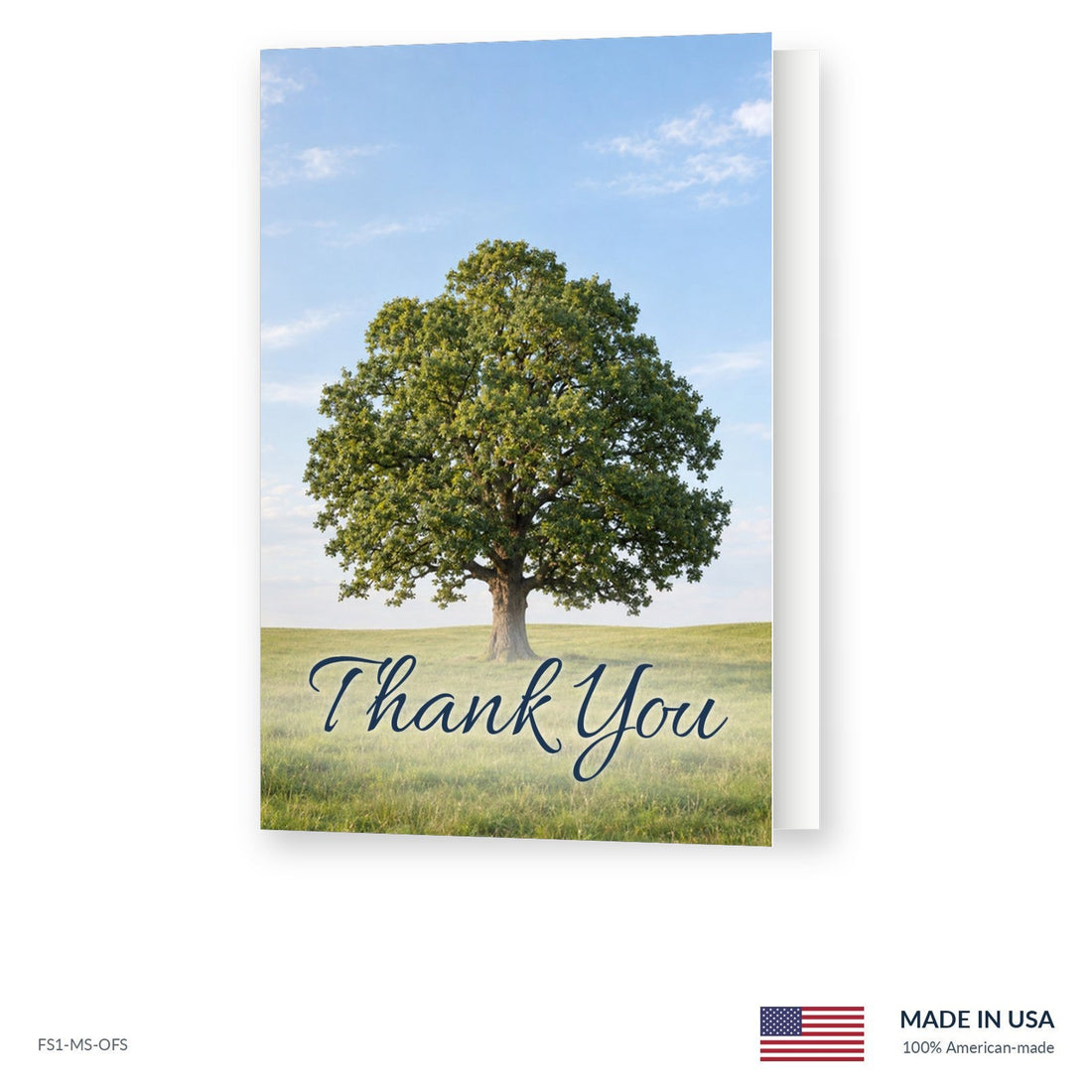 Lone Oak Funeral Acknowledgment Cards
