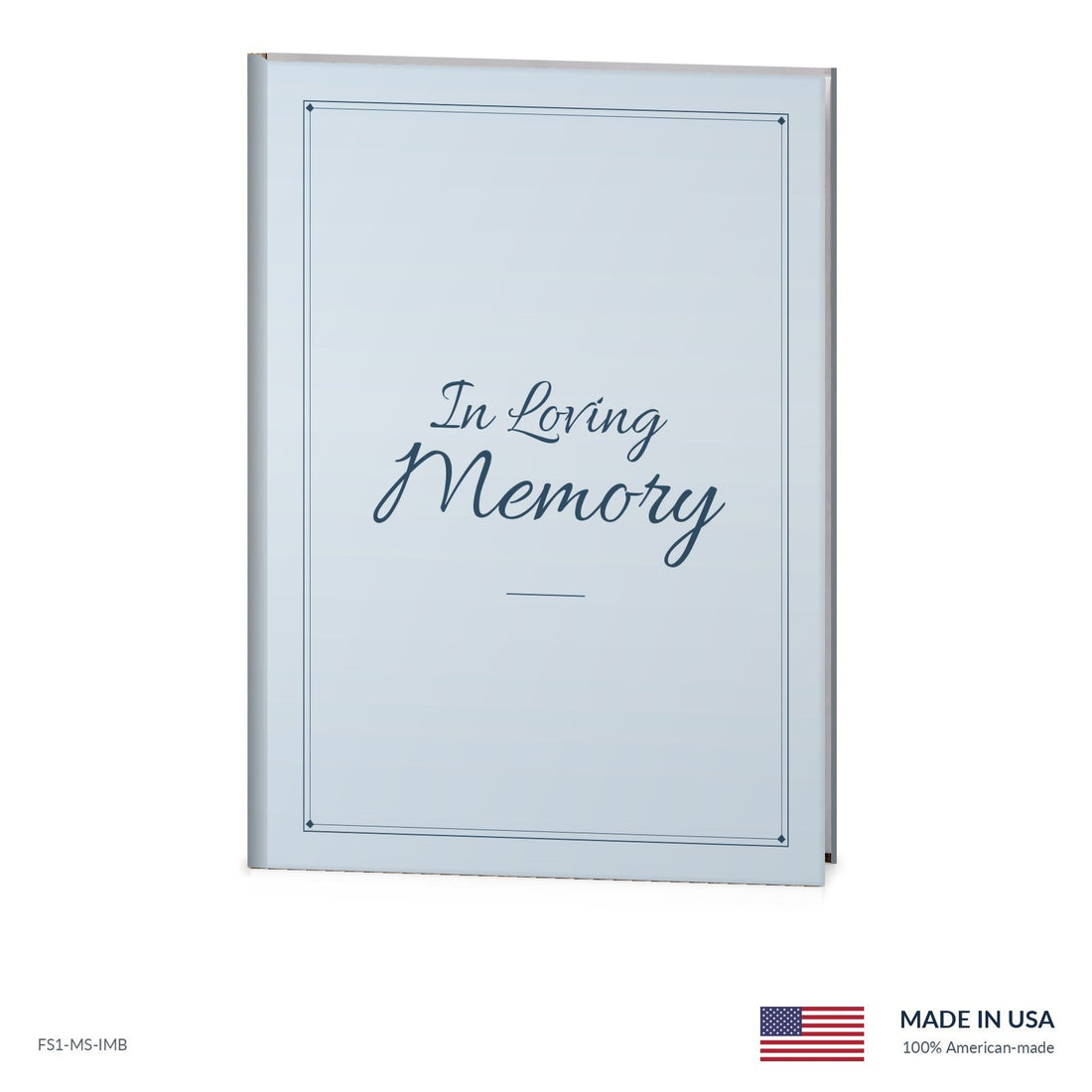 Memory Blue Funeral Register Book