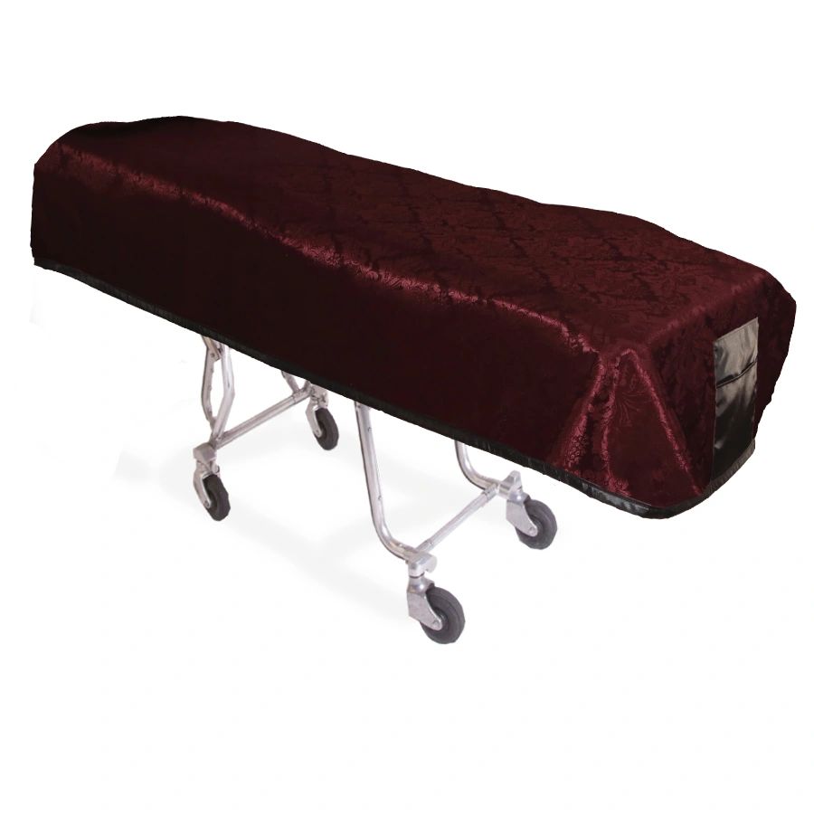 Merlot Damask Cot Cover