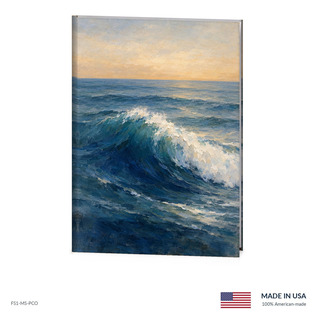 Painted Ocean Funeral Register Book