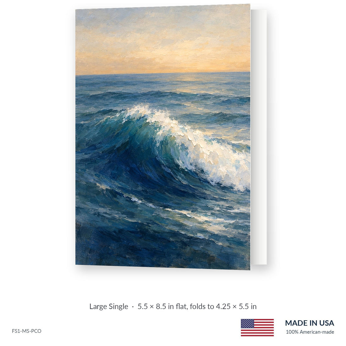 Painted Ocean Funeral Service Folders