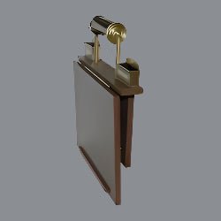 Quality Wall Mount Funeral Register Desk | Wood Grain Finish - American Mortuary Coolers & Equipments