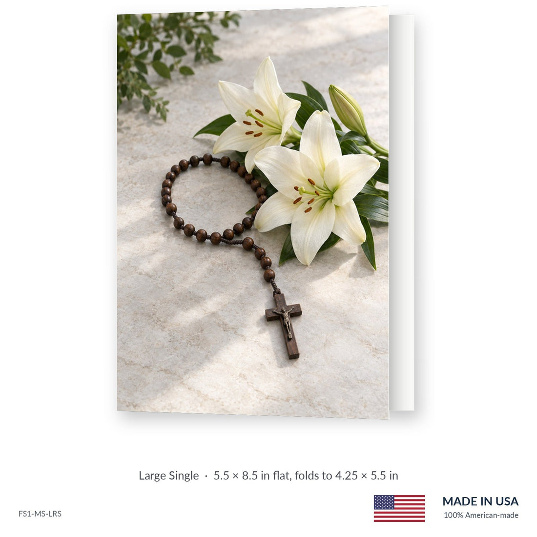 Rosary Funeral Service Folders