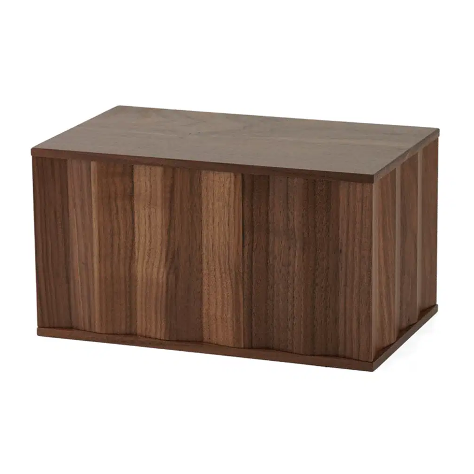 Solid Walnut Wood Dimensional Full Size Cremation Urn