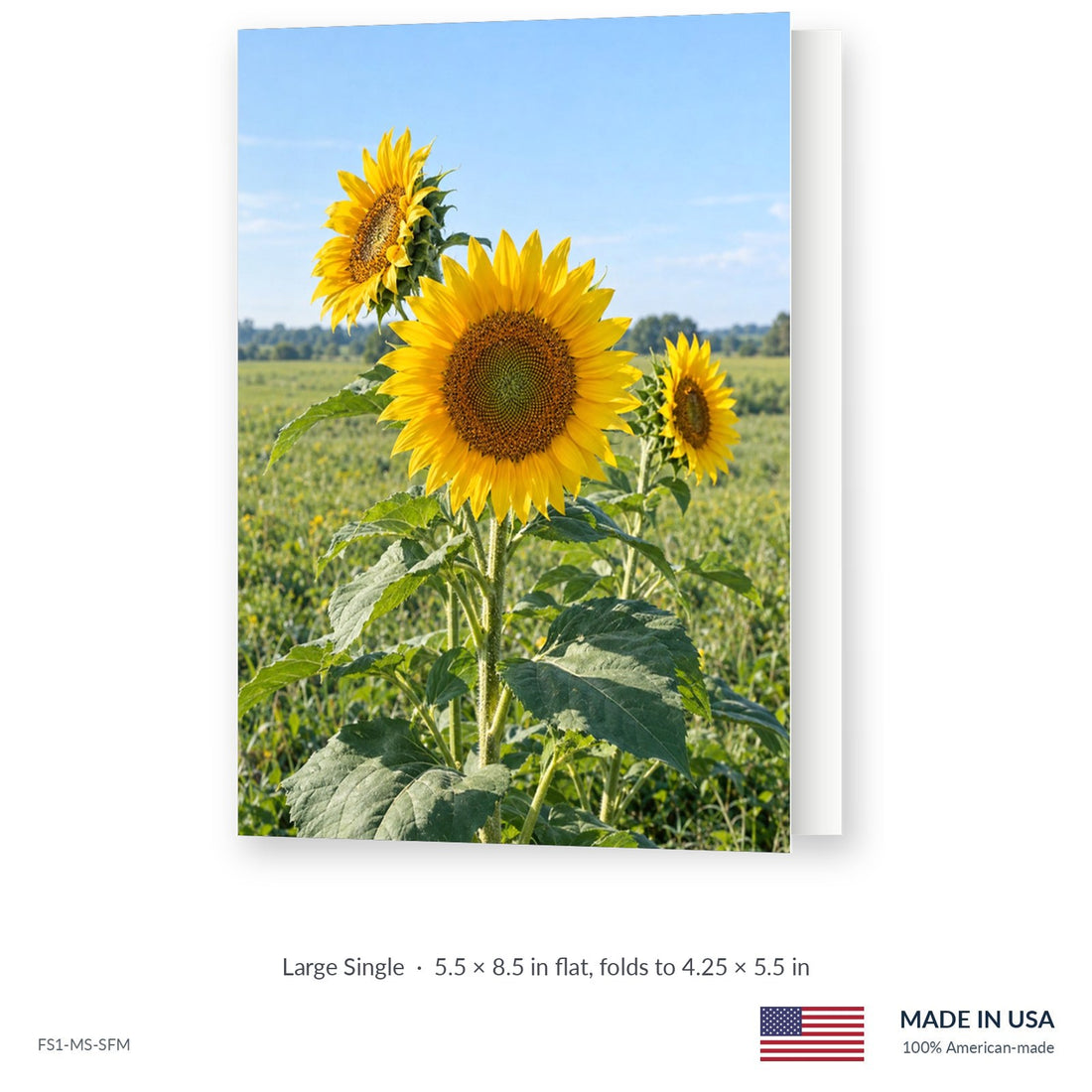 Summer Sunflowers Funeral Service Folders