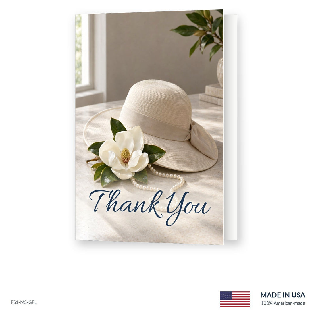 Sunday Hat Funeral Acknowledgment Cards