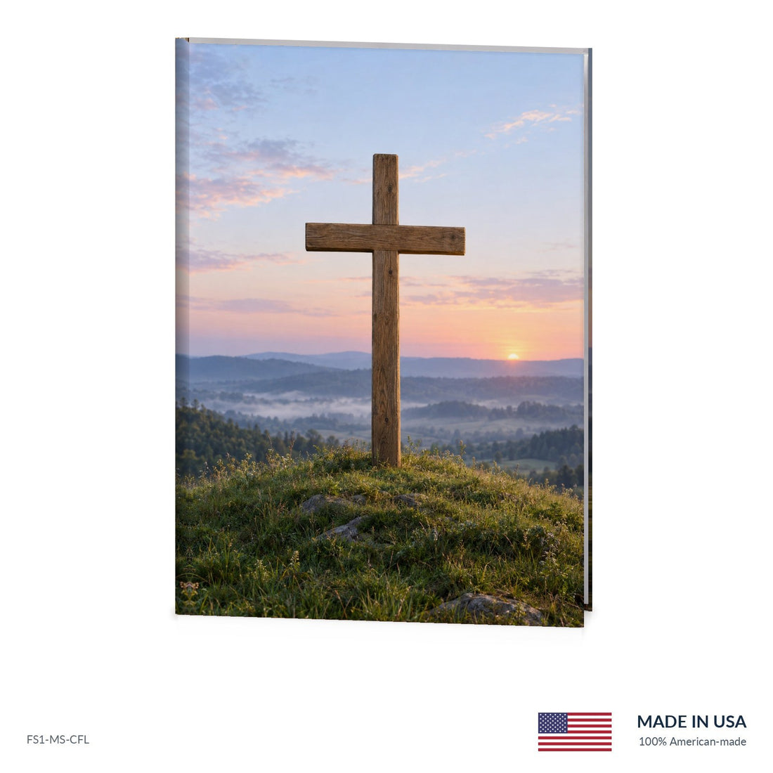 Sunrise Cross Funeral Register Book