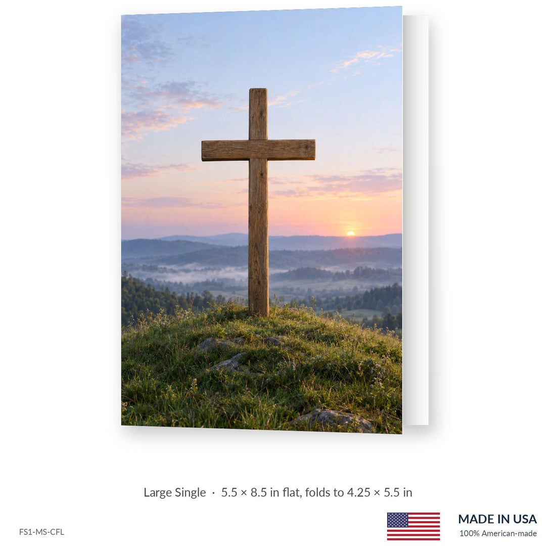Sunrise Cross Funeral Service Folders