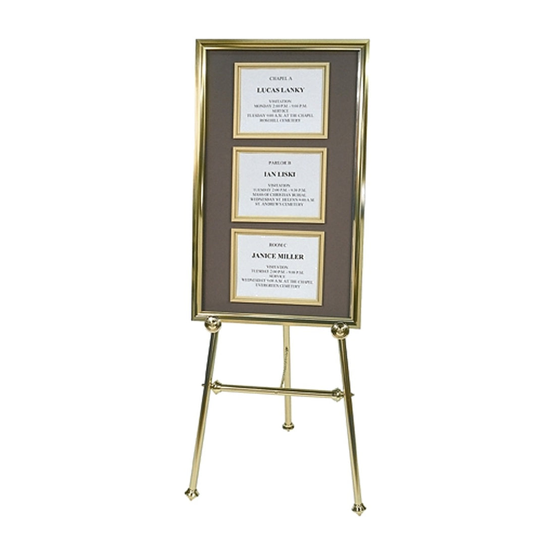 Three-Panel Wall Directory