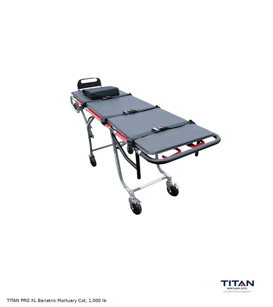 TITAN PRO XL Bariatric Mortuary Cot, 1,000 lb