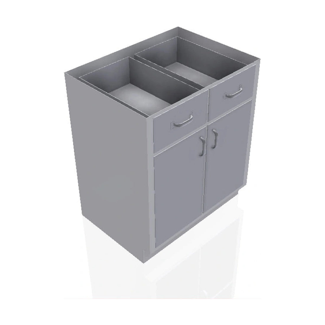 USPE 2-Drawer Lab Base Cabinet with 2 Doors, 30–48" – Model USPE-CW-2385