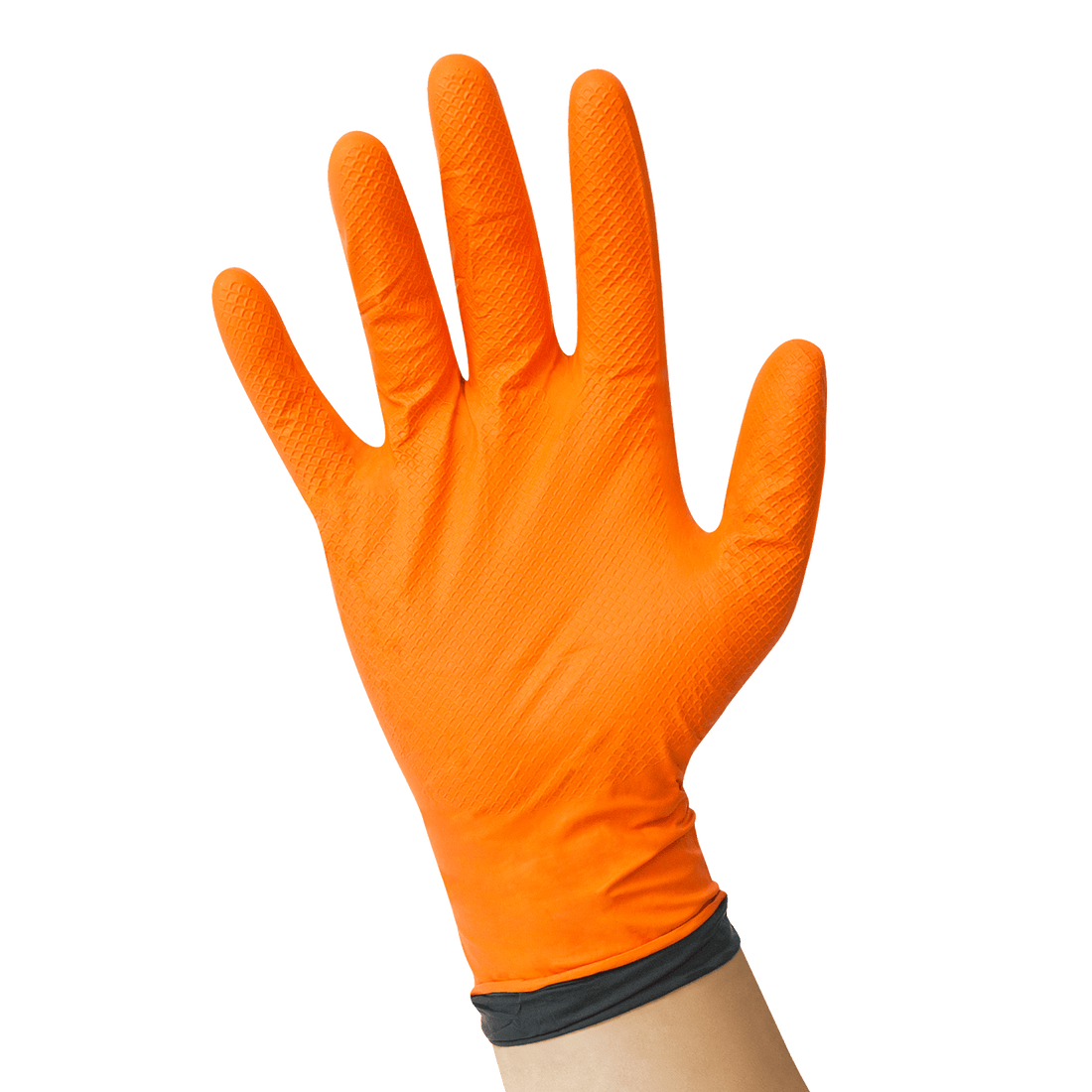 USPE 8 Mil Orange/Black Dual-Layer Nitrile Gloves – Case