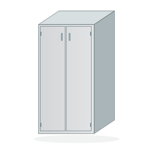 USPE Solid Tall Storage Cabinet, Paired double doors