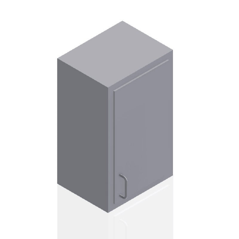 18-Inch Prep Room Wall Cabinet, 30-Inch Tall, Solid Door
