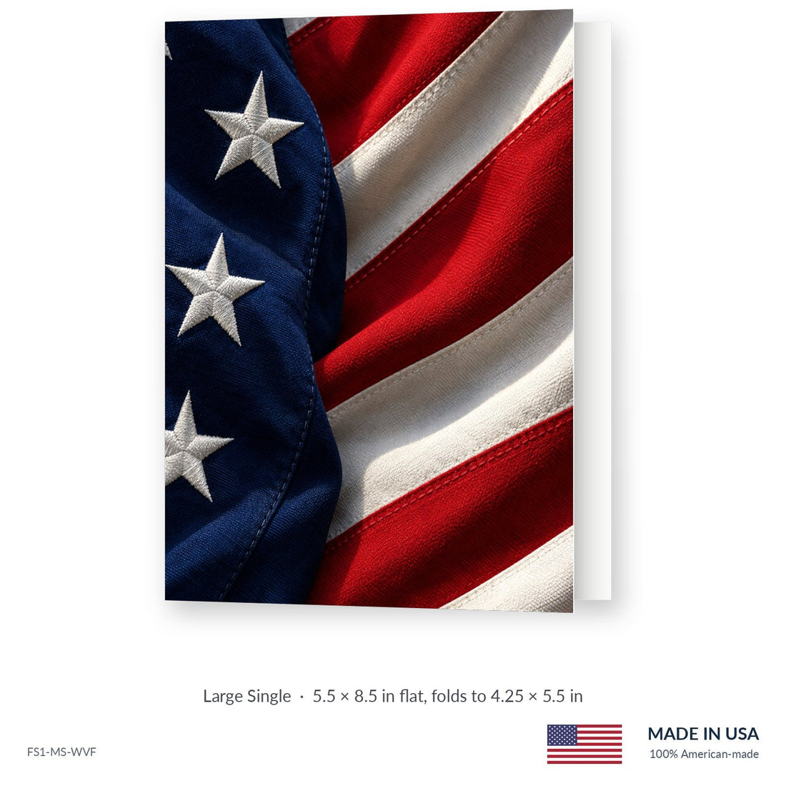 Woven Flag Funeral Service Folders