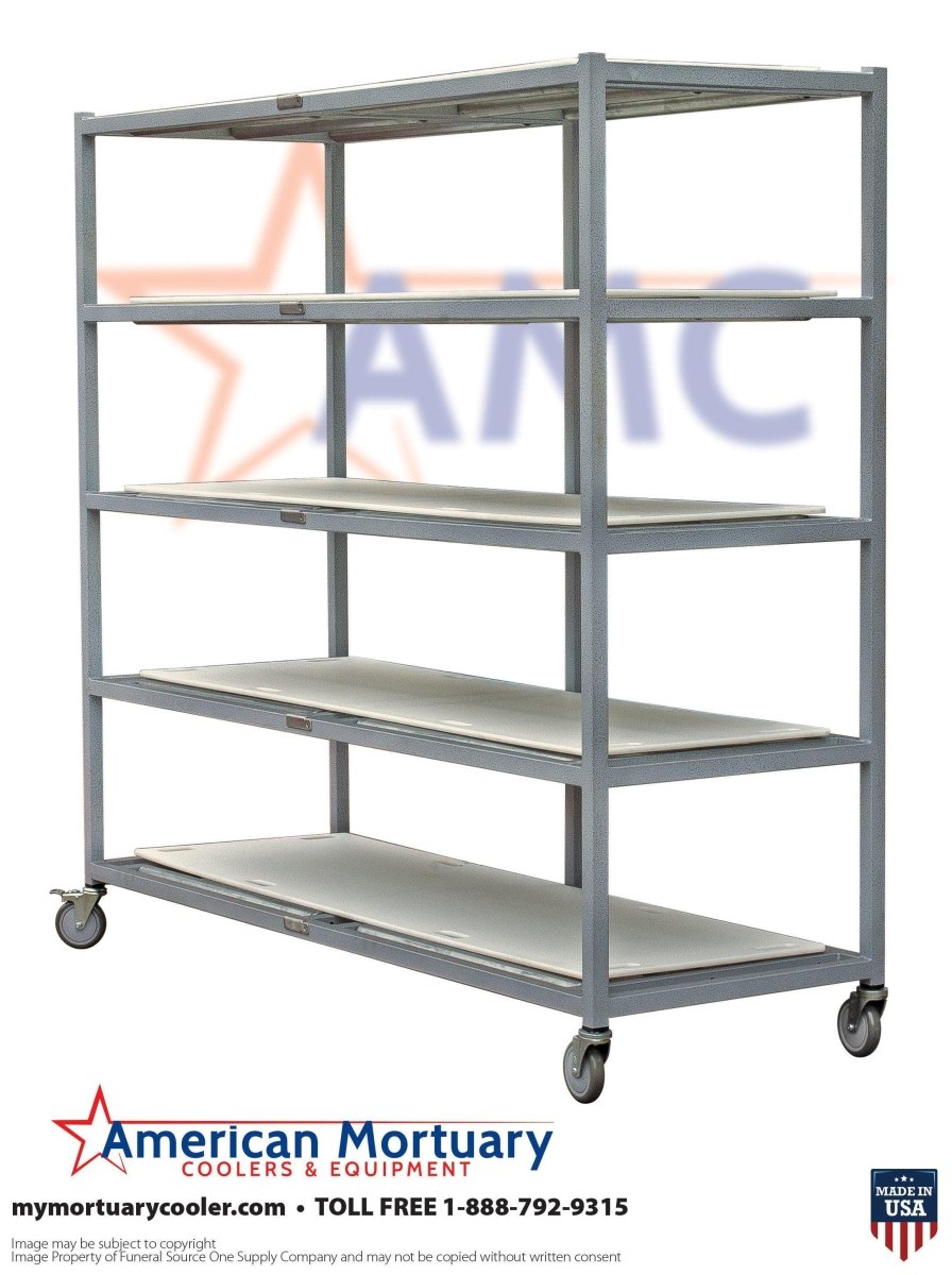 5-Tier Side-Loading Mortuary Rack