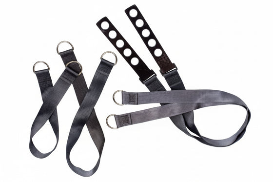 Replacement Body Lift Straps Set of 4 | Adjustable Nylon Cadaver Lift Straps | Mortuary Body Lift Hardware Included | American Mortuary Equipment