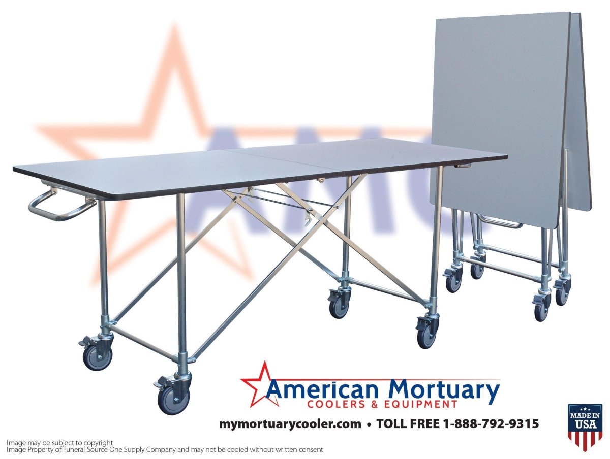 Extra Wide Folding Dressing Table 1036-034X  700 lb Capacity, Save Over  $2,000  American Mortuary Coolers & Equipments