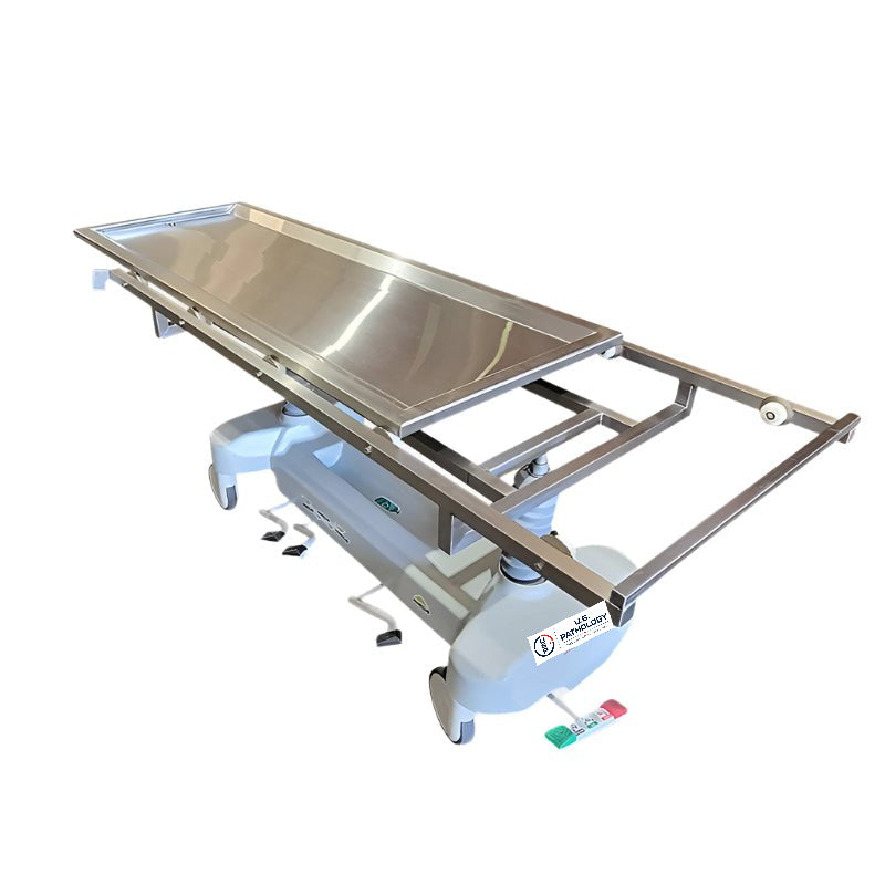 Hydraulic Autopsy Trolley with Removable Top | U.S. Pathology Equipment