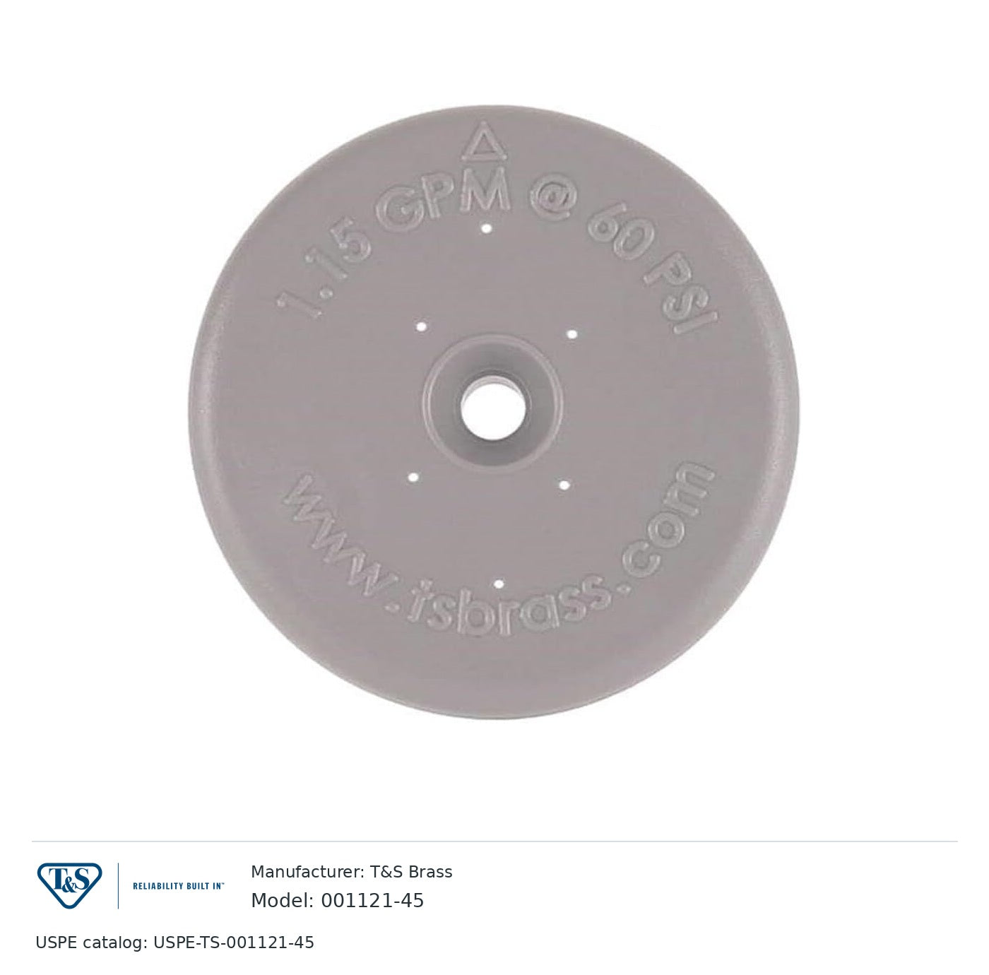 T&S Brass 001121-45 Spray valve spray face