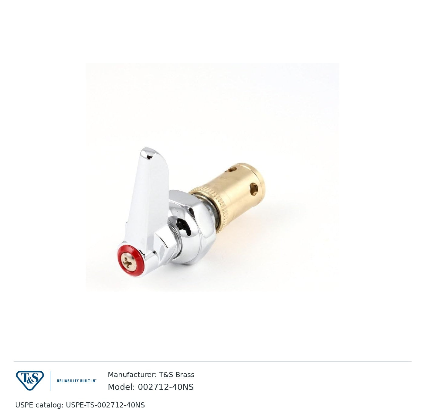 T&S Brass 002712-40NS Eterna cartridge with spring check