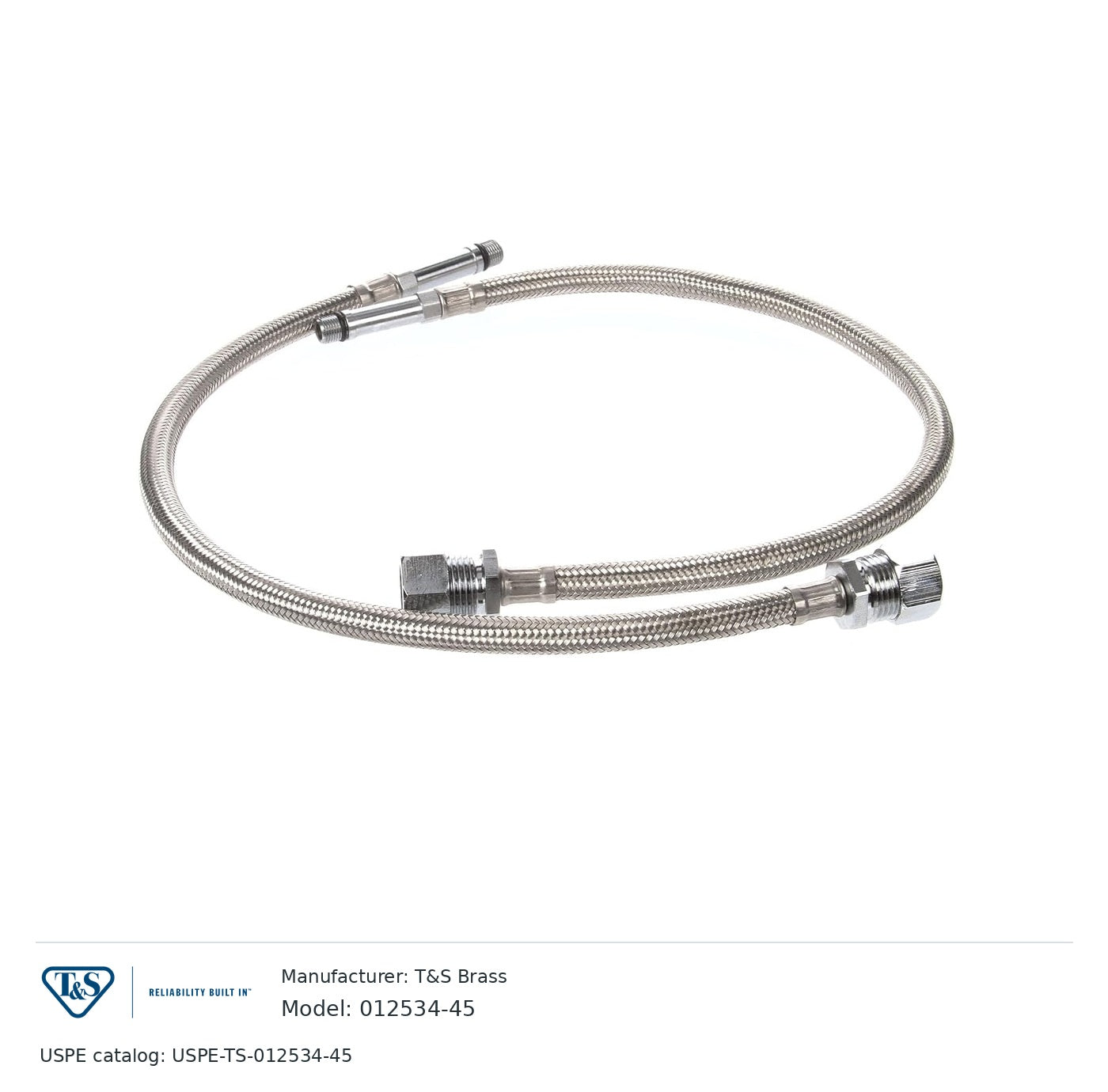 T&S Brass 012534-45 Flexible supply hose
