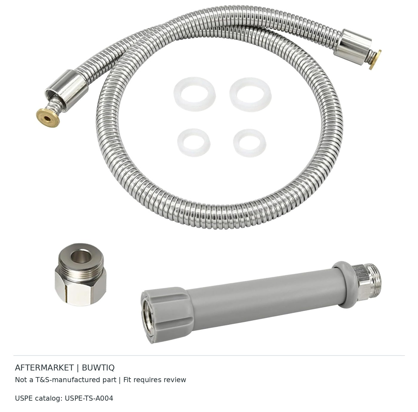BUWTIQ 44-inch pre-rinse sprayer hose with handle | Aftermarket