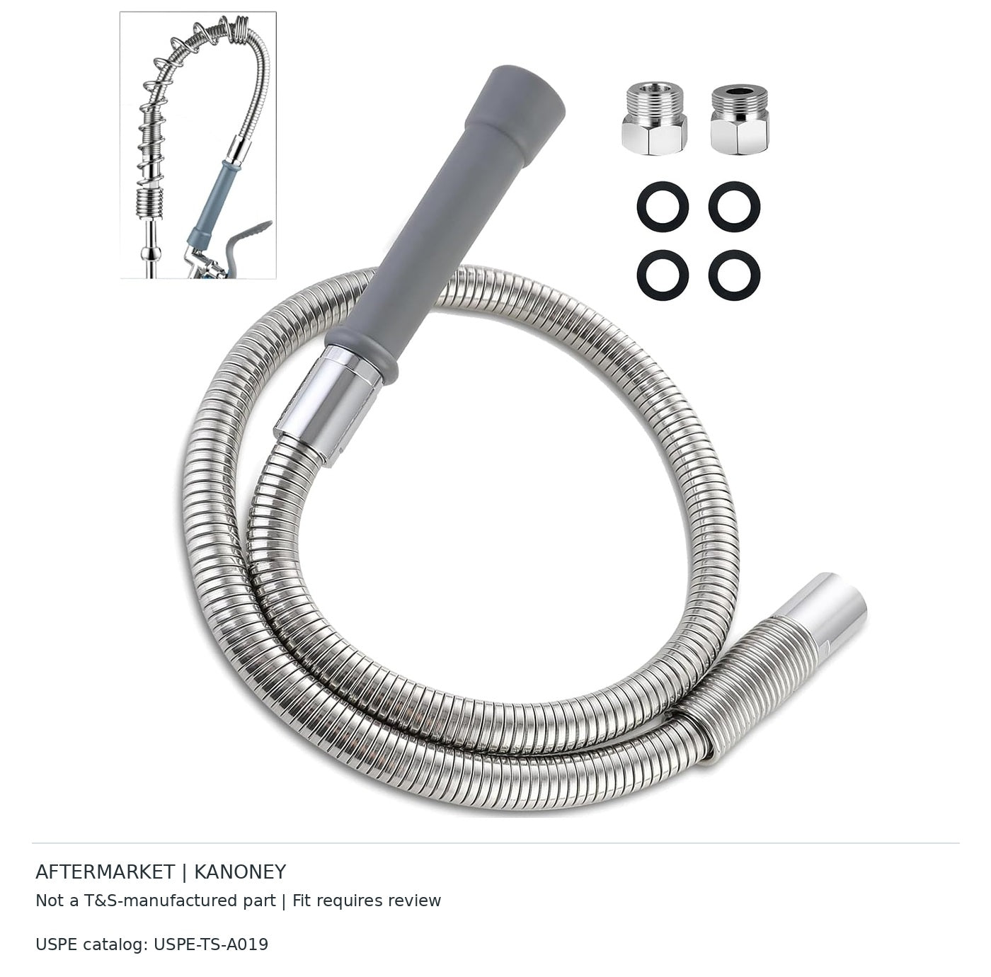 KANONEY Pre-rinse hose with handle | Aftermarket