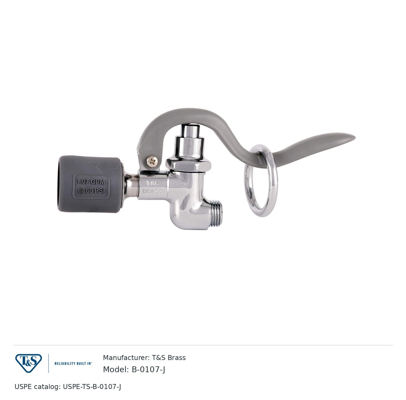 T&S Brass B-0107-J Low-flow spray valve