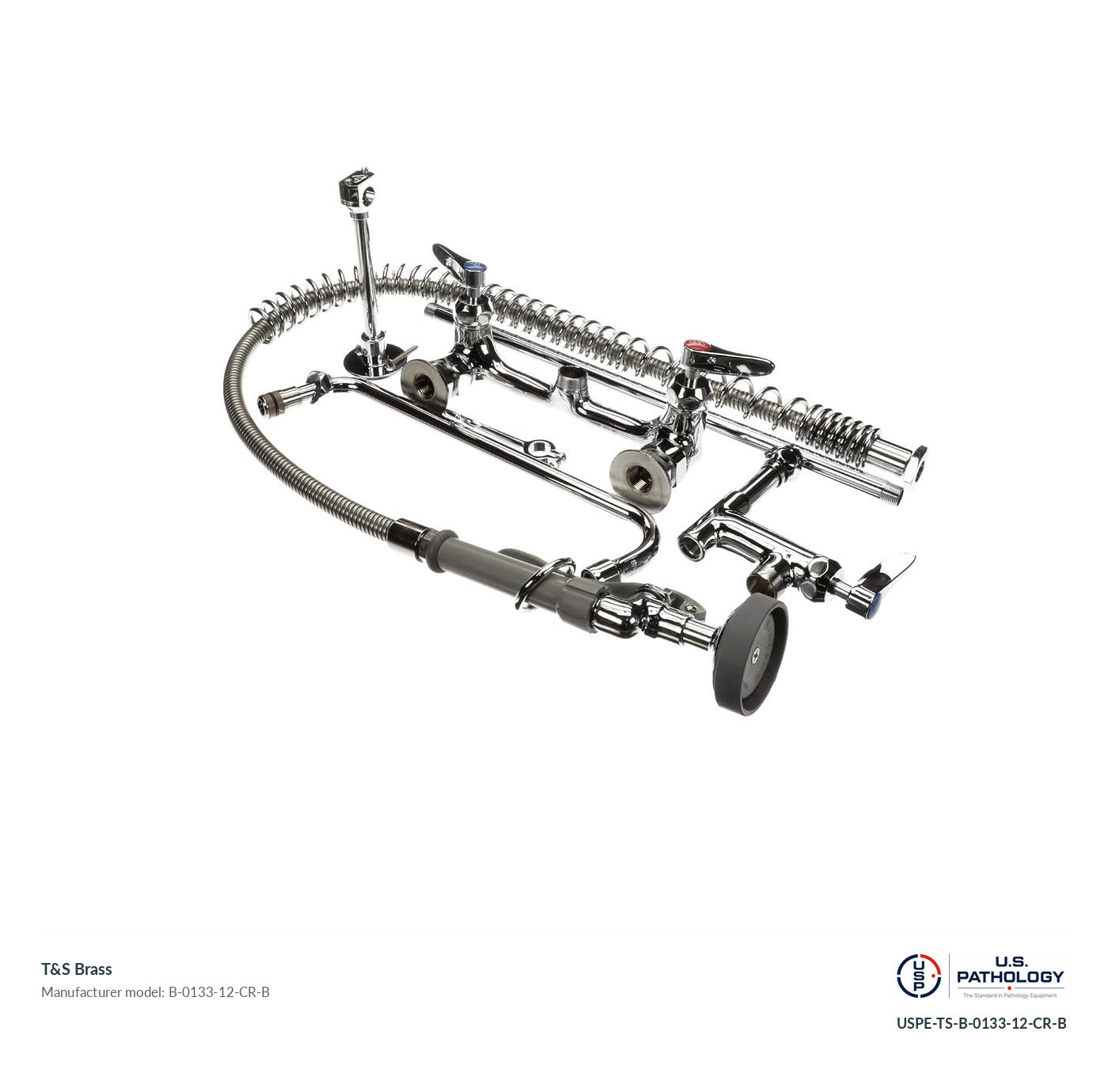 T&S Brass B-0133-12-CR-B Pre-rinse unit with wall bracket