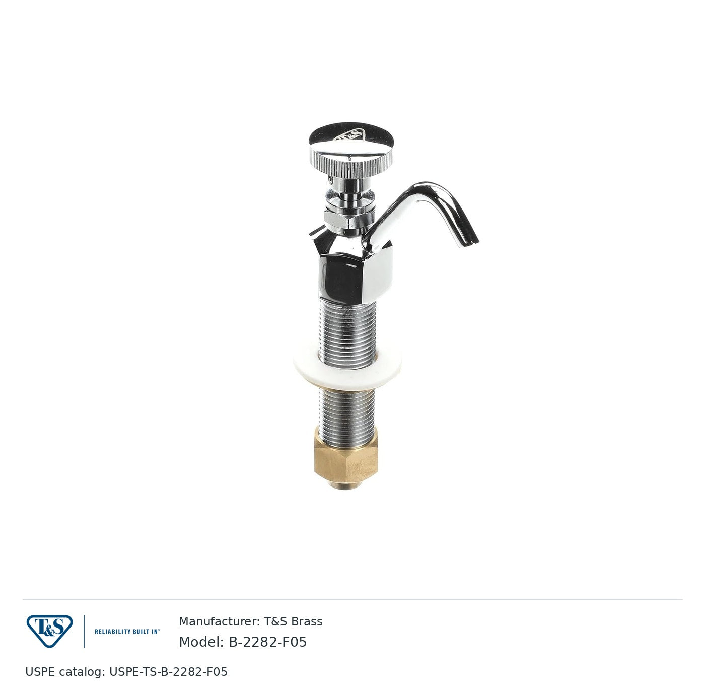 T&S Brass B-2282-F05 Flow-control dipperwell faucet