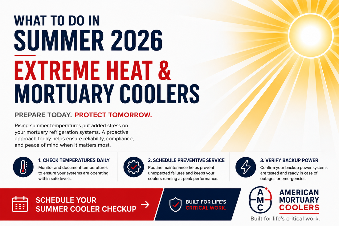 Heat wave surge planning for funeral homes in 2026 — backup and overflow body storage, rapid-ship mortuary coolers
