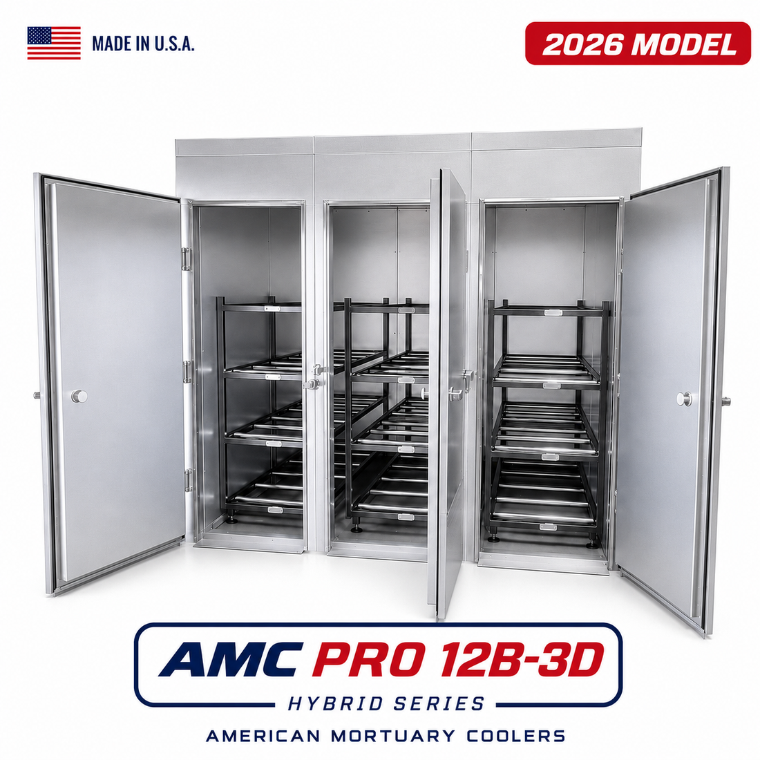 AMC 12-body high-density mortuary cooler