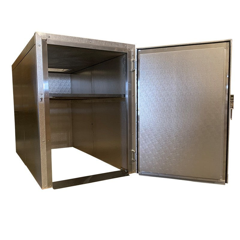 2 Body Standard Width Mortuary Cooler, cot roll-in direct-entry refrigeration for funeral homes
