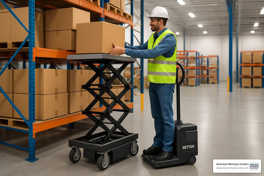 A Practical Guide to Comparing Battery Powered Lifts - American Mortuary Coolers & Equipments