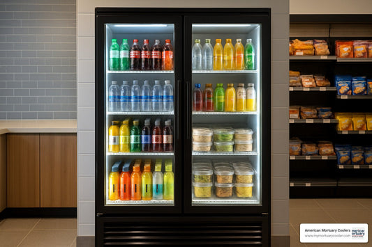 All About 2 Door Glass Refrigerators: Comparison & Features - American Mortuary Coolers & Equipments