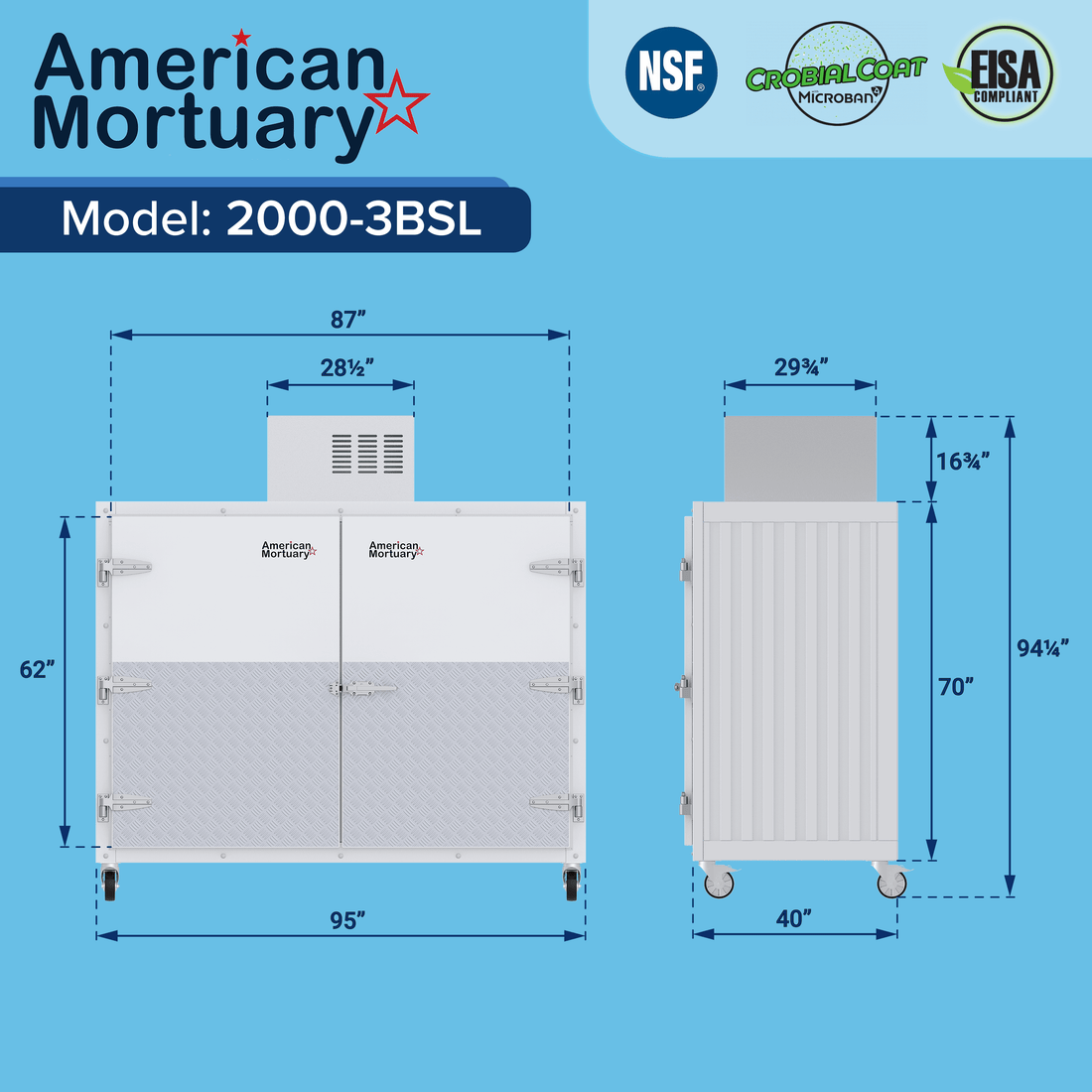 Authority Mortuary Equipment Including American Made Mortuary Racks - American Mortuary Coolers & Equipments