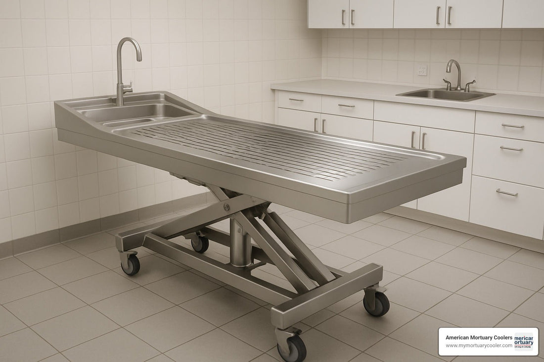 A–Z Guide to Choosing the Right Embalming Table - American Mortuary Coolers & Equipments