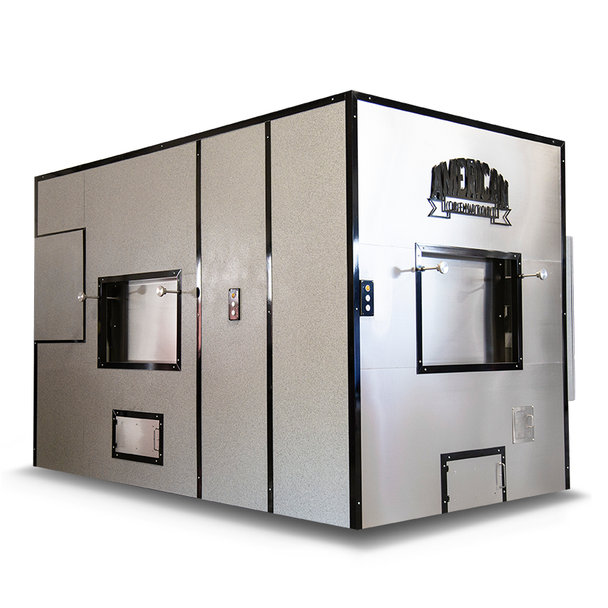 Professional walk-in mortuary cooler with stainless steel interior for funeral home body storage